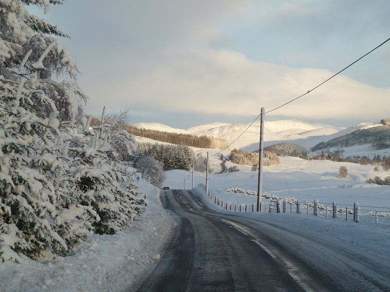 first snow of the season A93